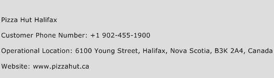 Pizza Hut Halifax Phone Number Customer Service