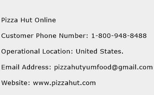 Pizza Hut Online Phone Number Customer Service