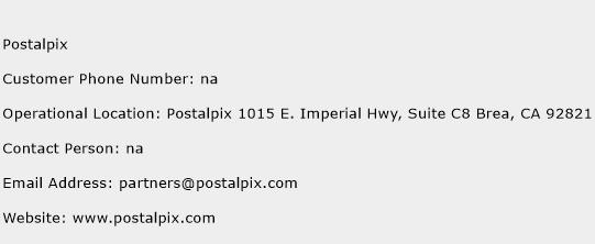Postalpix Phone Number Customer Service