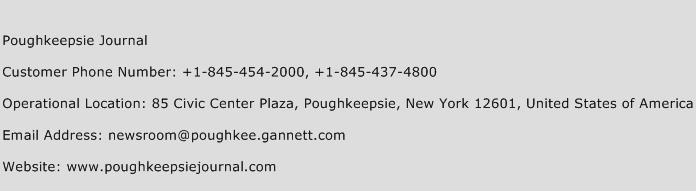 Poughkeepsie Journal Phone Number Customer Service