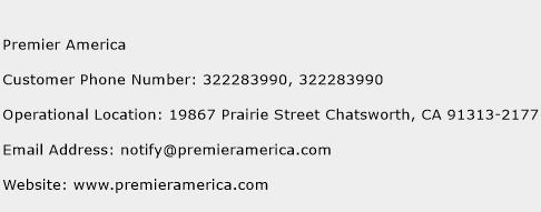 Premier America Phone Number Customer Service
