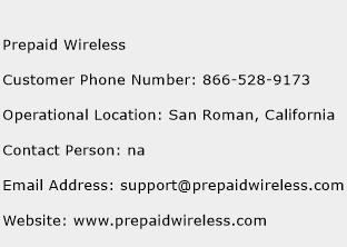Prepaid Wireless Phone Number Customer Service