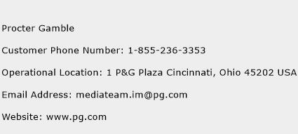 Procter Gamble Phone Number Customer Service