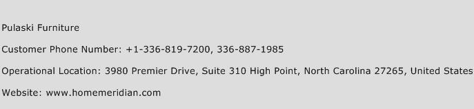 Pulaski Furniture Phone Number Customer Service