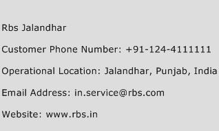 Rbs Jalandhar Phone Number Customer Service
