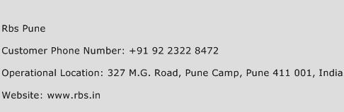 Rbs Pune Phone Number Customer Service