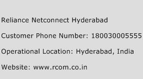 Reliance Netconnect Hyderabad Phone Number Customer Service