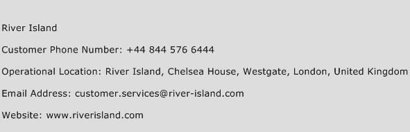 River Island Phone Number Customer Service