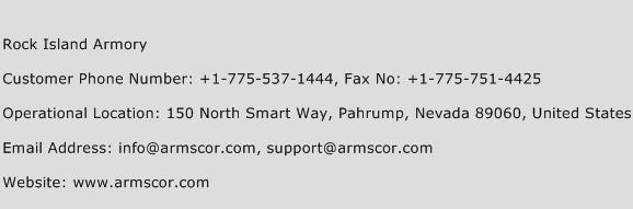 Rock Island Armory Phone Number Customer Service