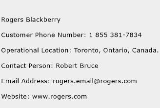 Rogers Blackberry Phone Number Customer Service