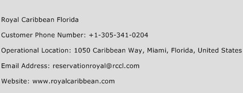 Royal Caribbean Florida Phone Number Customer Service