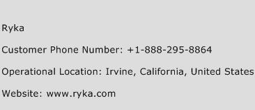 Ryka Phone Number Customer Service