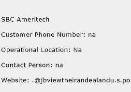 SBC Ameritech Phone Number Customer Service