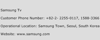 Samsung TV Phone Number Customer Service