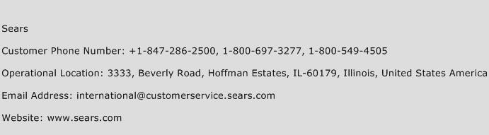 Sears Phone Number Customer Service