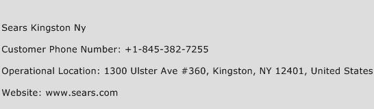 Sears Kingston Ny Phone Number Customer Service