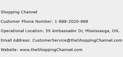 Shopping Channel Phone Number Customer Service