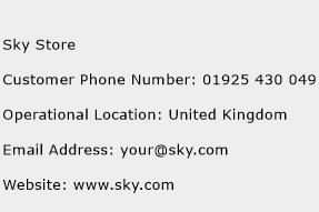 Sky Store Phone Number Customer Service