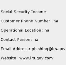 Social Security Income Phone Number Customer Service