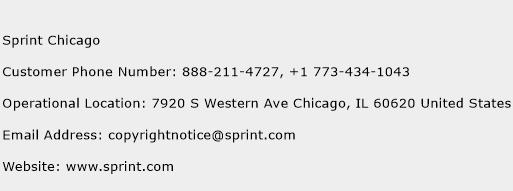 Sprint Chicago Phone Number Customer Service