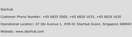 Starhub Phone Number Customer Service