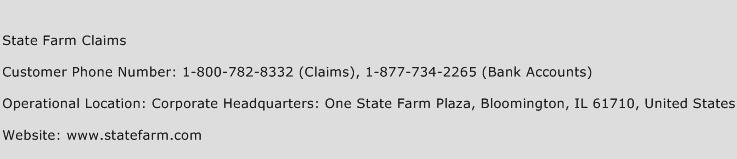 State Farm Claims Phone Number Customer Service