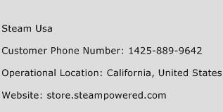 Steam USA Phone Number Customer Service