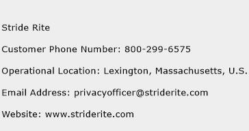 Stride Rite Phone Number Customer Service