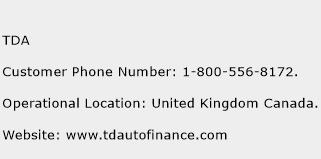 TDA Phone Number Customer Service