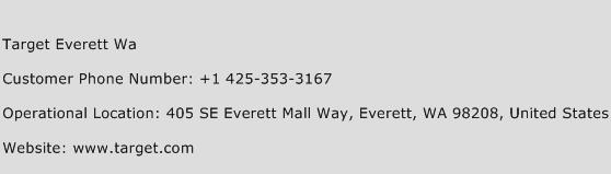 Target Everett Wa Phone Number Customer Service