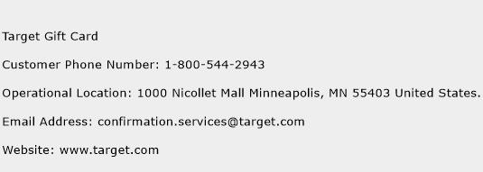 Target Gift Card Phone Number Customer Service