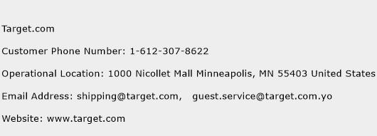 Target.com Phone Number Customer Service