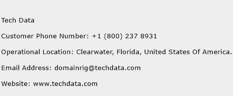 Tech Data Phone Number Customer Service