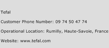 Tefal Phone Number Customer Service