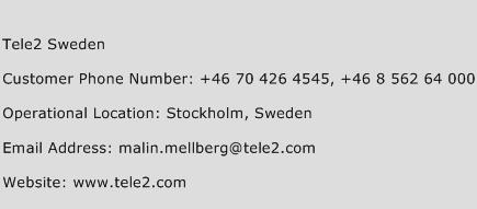 Tele2 Sweden Phone Number Customer Service