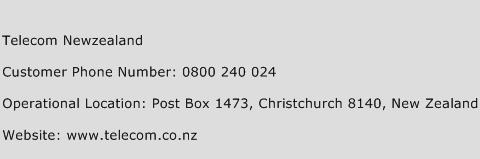 Telecom Newzealand Phone Number Customer Service