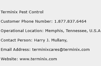 Terminix Pest Control Phone Number Customer Service