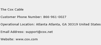 The Cox Cable Phone Number Customer Service