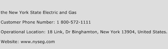 The New York State Electric and Gas Phone Number Customer Service