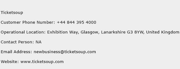 Ticketsoup Phone Number Customer Service