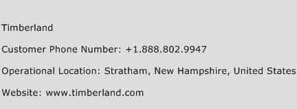 Timberland Phone Number Customer Service