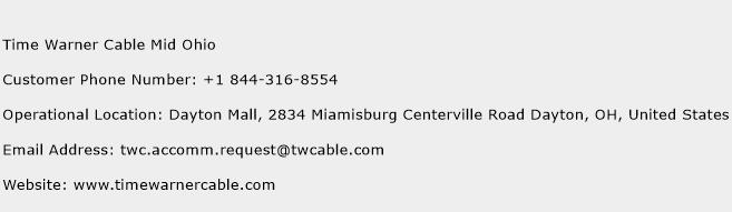 Time Warner Cable Mid Ohio Phone Number Customer Service