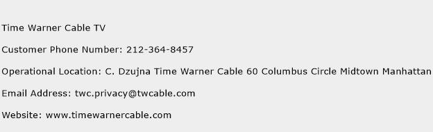 Time Warner Cable TV Phone Number Customer Service