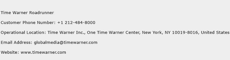 Time Warner Roadrunner Phone Number Customer Service