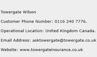 Towergate Wilson Phone Number Customer Service