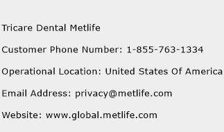 Tricare Dental Metlife Phone Number Customer Service