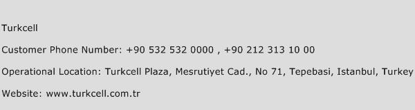 Turkcell Phone Number Customer Service