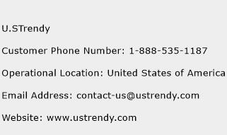 U.STrendy Phone Number Customer Service