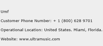 UMF Phone Number Customer Service