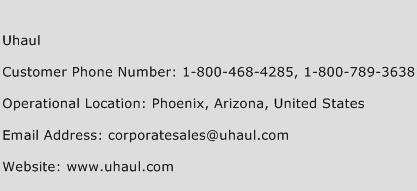 Uhaul Phone Number Customer Service